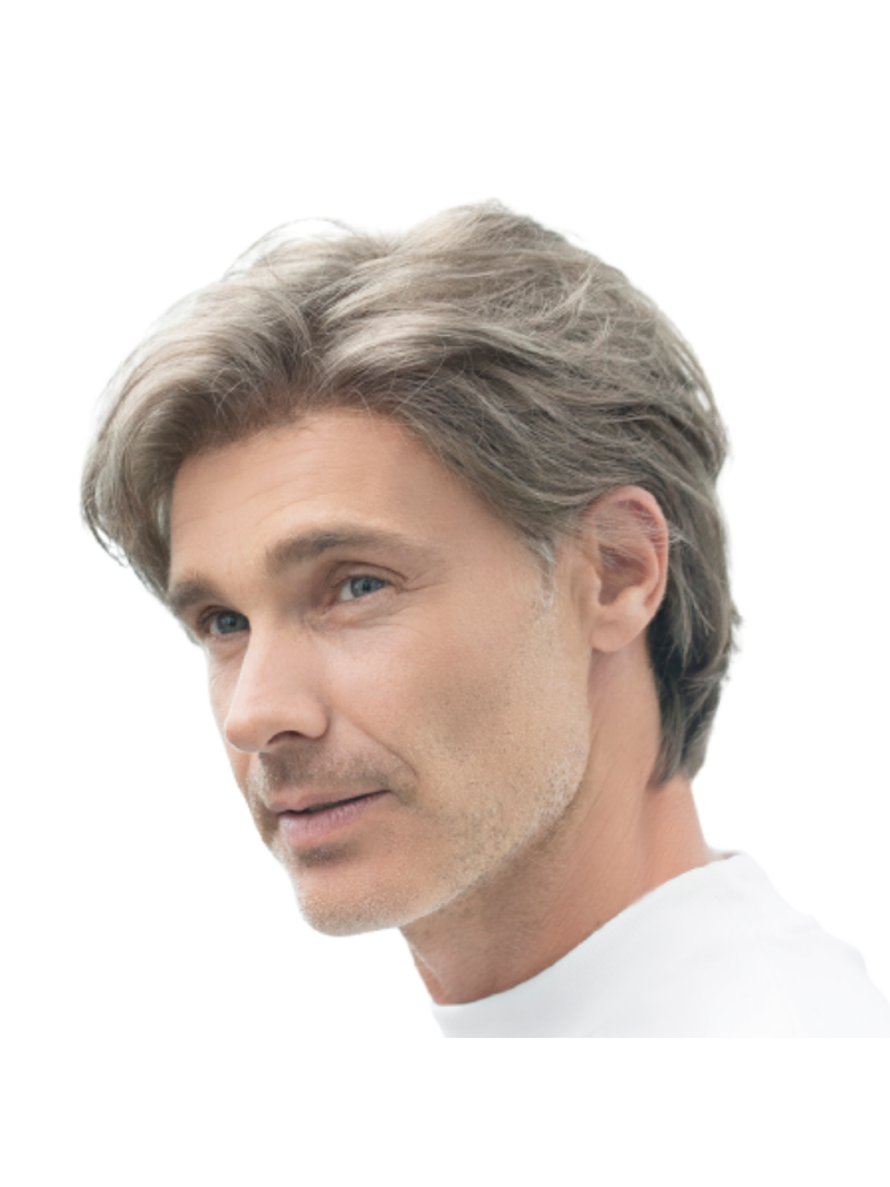 Perruque synthétique courte lisse homme Gary