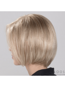 Perruque synthétique carré lisse Young mono- champagne rooted