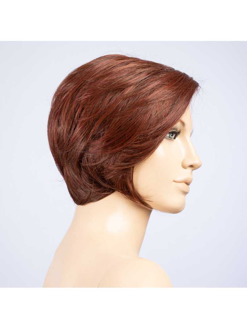 Perruque synthétique courte lisse Aletta Mono Part - Ruby red Mix