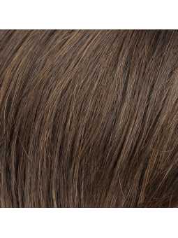 Perruque synthétique courte lisse Ava Mono Part - Chocolate/shad