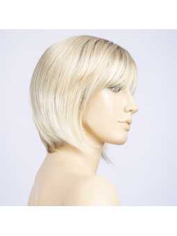 Perruque synthétique courte lisse Ava Mono Part - Cream blonde/shad