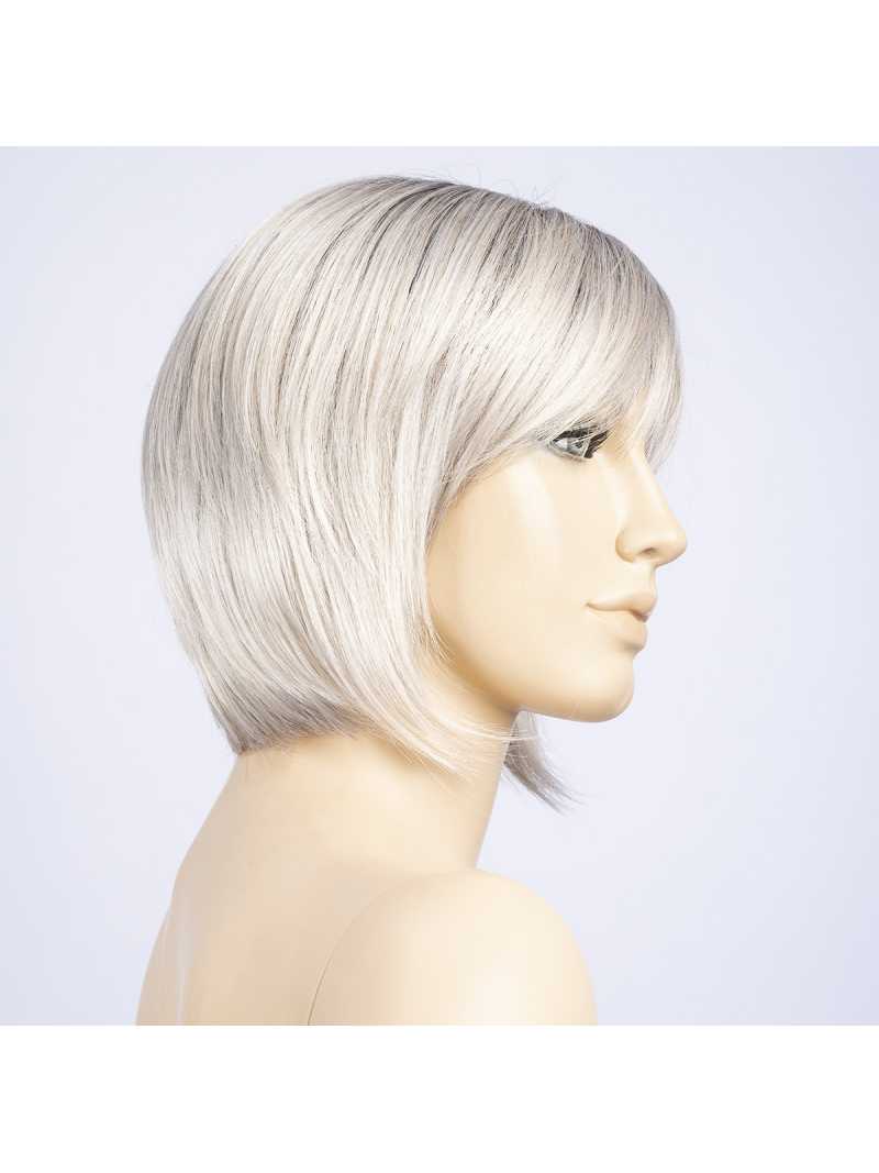 Perruque synthétique courte lisse Ava Mono Part - Polar silver/shad