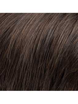 Perruque synthétique courte lisse Avola Mono Part - Dark brown Mix