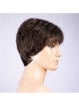 Perruque synthétique courte lisse Bari - Dark brown mix