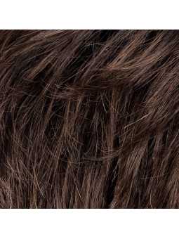 Perruque synthétique courte lisse Bari - Dark brown mix