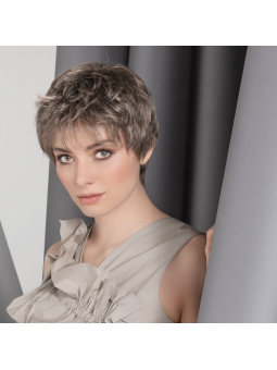 Perruque synthétique courte lisse Bari Mono - Pepper grey mix