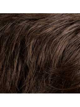 Perruque synthétique courte lisse Bari Mono - Dark brown mix