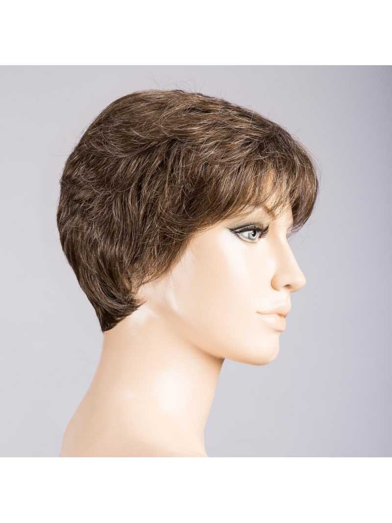 Perruque synthétique courte lisse Bari Mono - Pepper brown mix