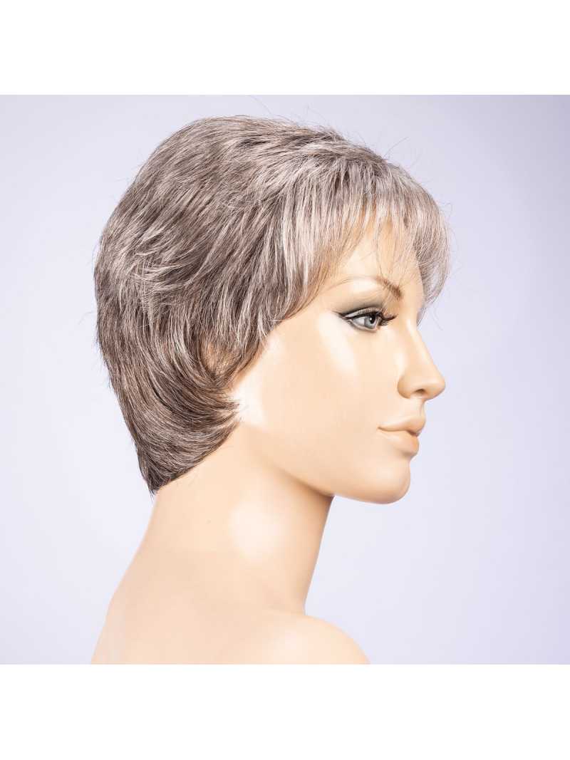 Perruque synthétique courte lisse Cella mono - Ash grey mix