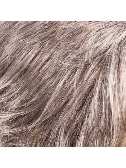 Perruque synthétique courte lisse Cella mono - Ash grey mix