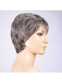 Perruque synthétique courte lisse Cella mono - Dark grey mix