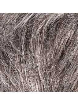 Perruque synthétique courte lisse Cella mono - Dark grey mix