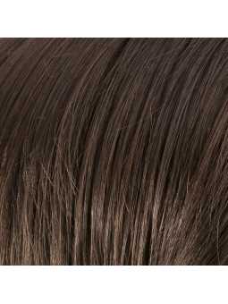 Perruque mi longue lisse Ferrara Mono Part - Dark brown mix