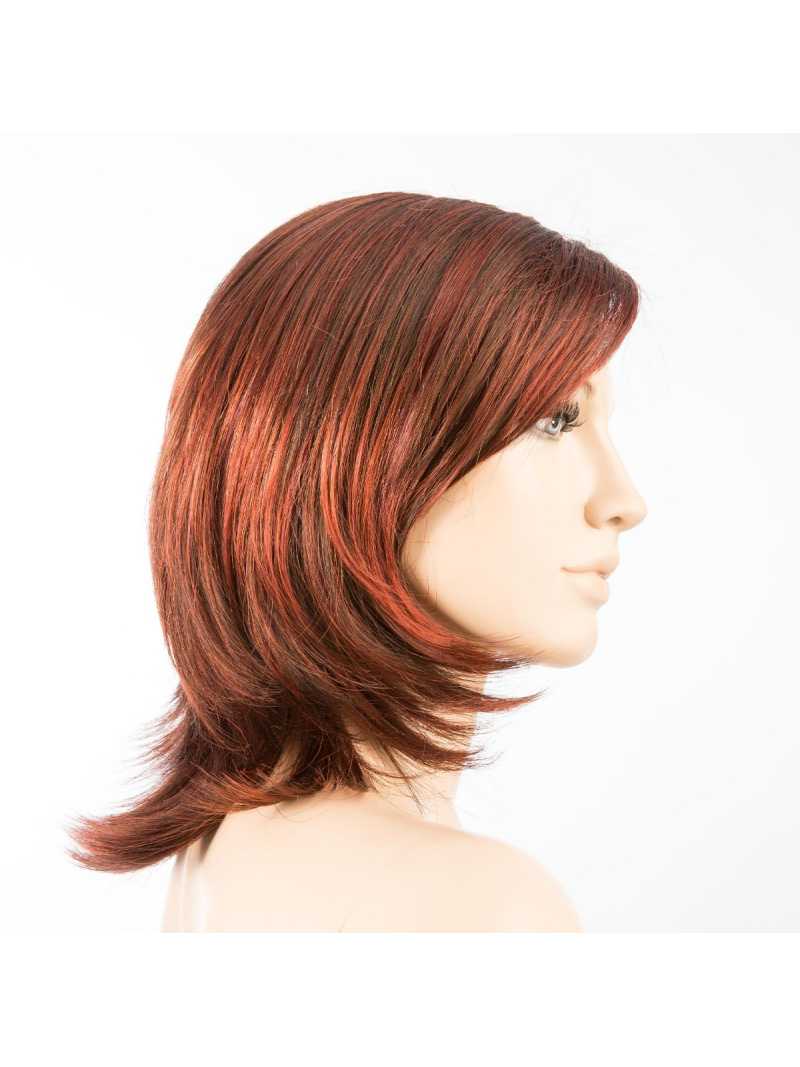 Perruque mi longue lisse Ferrara Mono Part - Granat red/shad