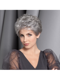 Perruque synthétique courte lisse Garda - Grey multi mix