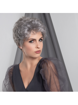 Perruque synthétique courte lisse Garda - Grey multi mix