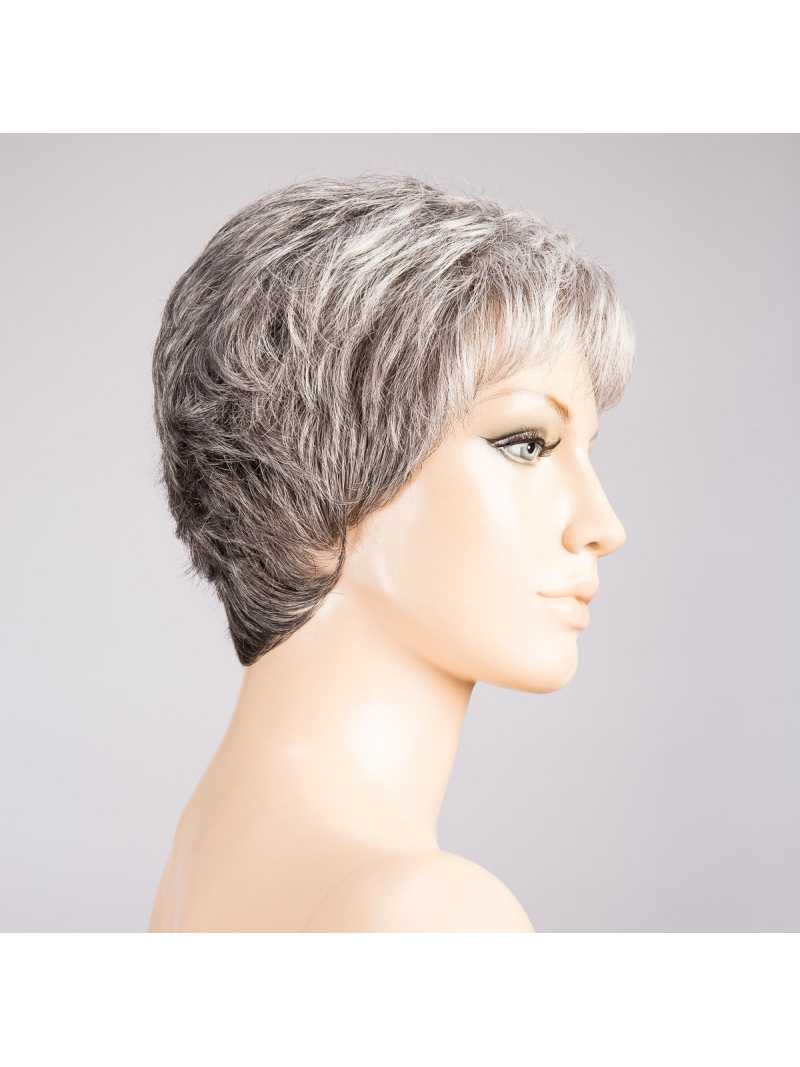 Perruque synthétique courte wavy Lina - Dark grey mix