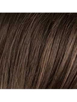 Perruque synthétique mi longue lisse London Super- Dark brown mix