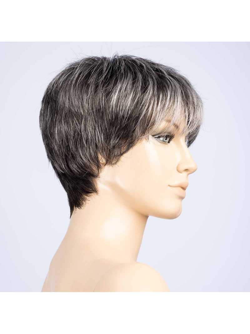 Perruque synthétique courte lisse Mare - Pepper grey mix