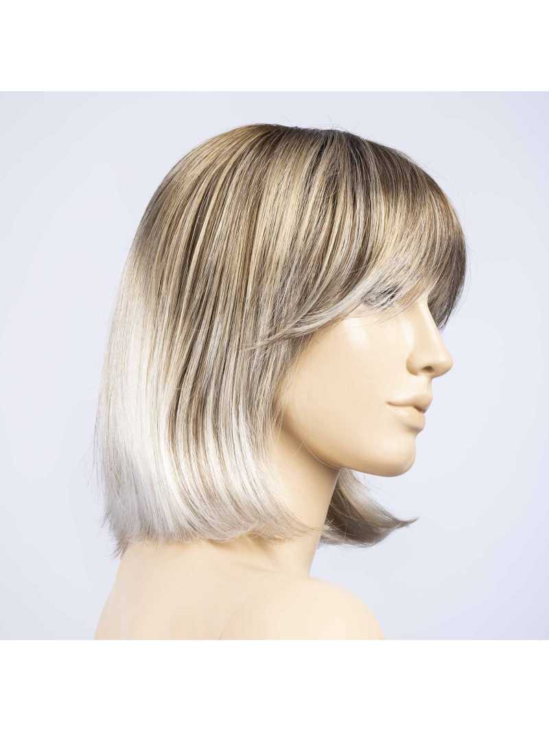 Perruque synthétique mi longue lisse Monza - Ivory blonde tipped