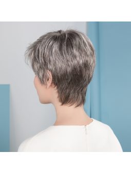 Perruque synthétique courte lisse Napoli Soft - middle grey mix