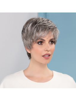 Perruque synthétique courte lisse Napoli Soft - middle grey mix