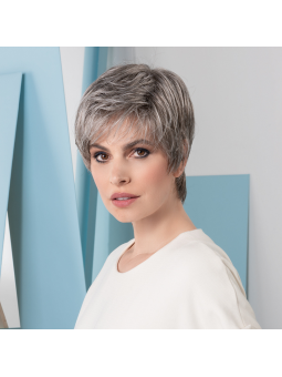 Perruque synthétique courte lisse Napoli Soft - middle grey mix