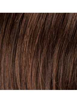 Perruque synthétique mi-longue lisse Narano Mono Part - Dark chocolate mix