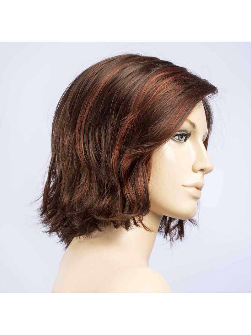 Perruque synthétique mi longue wavy Nola Mono Part - Red vino/shad