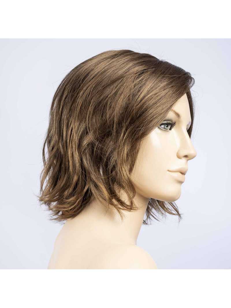 Perruque synthétique mi longue wavy Nola Mono Part - Toffee brown/shad