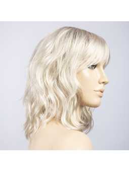 Perruque synthétique mi longue bouclée Perla - Platin blonde/shad