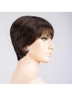 Perruque synthétique courte lisse Pisa super - Dark brown mix