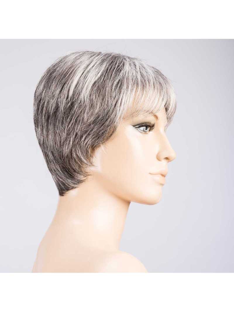 Perruque synthétique courte lisse Pisa super - Dark grey mix