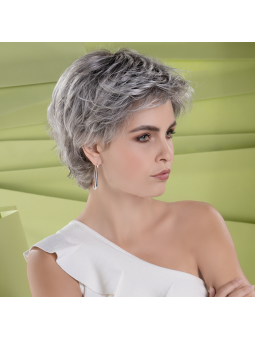 Perruque synthétique courte lisse Rica - ash grey/shad