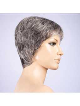 Perruque synthétique courte lisse Sabbia Soft - Dark grey mix