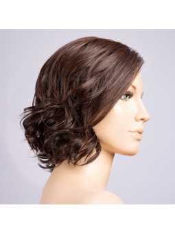 Perruque synthétique mi-longue wavy Stella Mono Part - Dark Chocolate mix