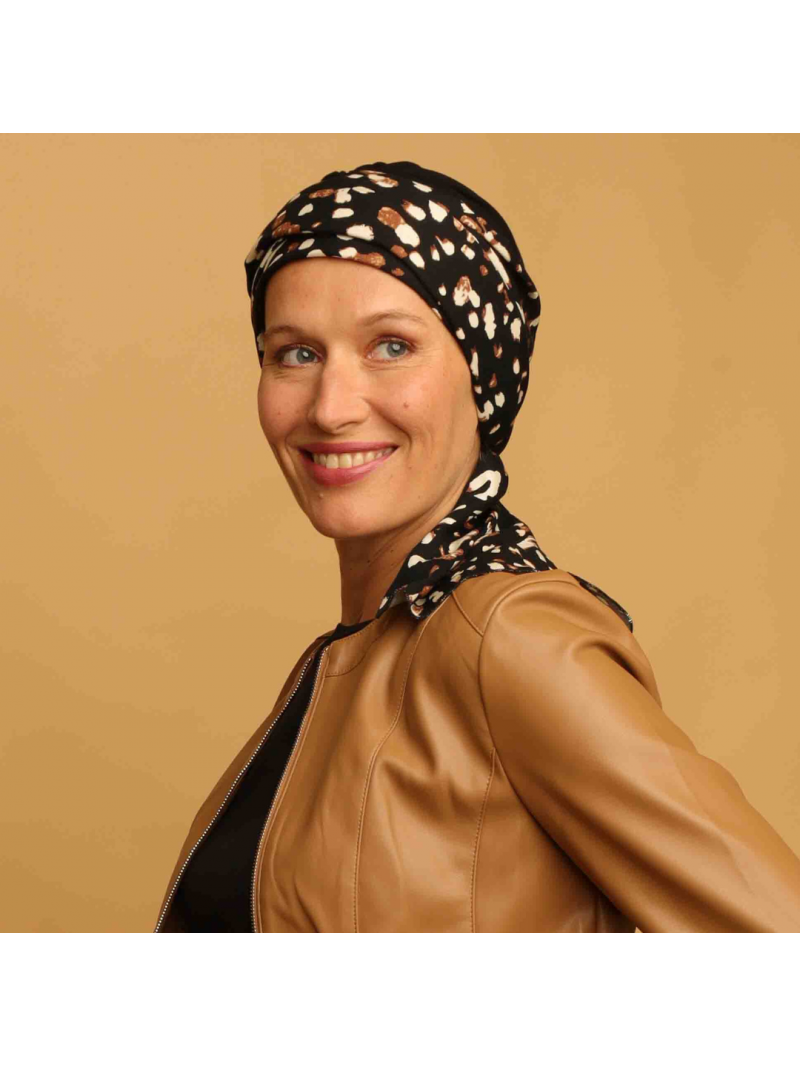 Turban Chimiothérapie Femme Hortense - Capuccino